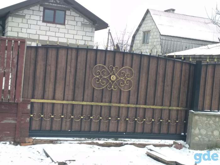 Ворота калитка забор навес, фотография 3