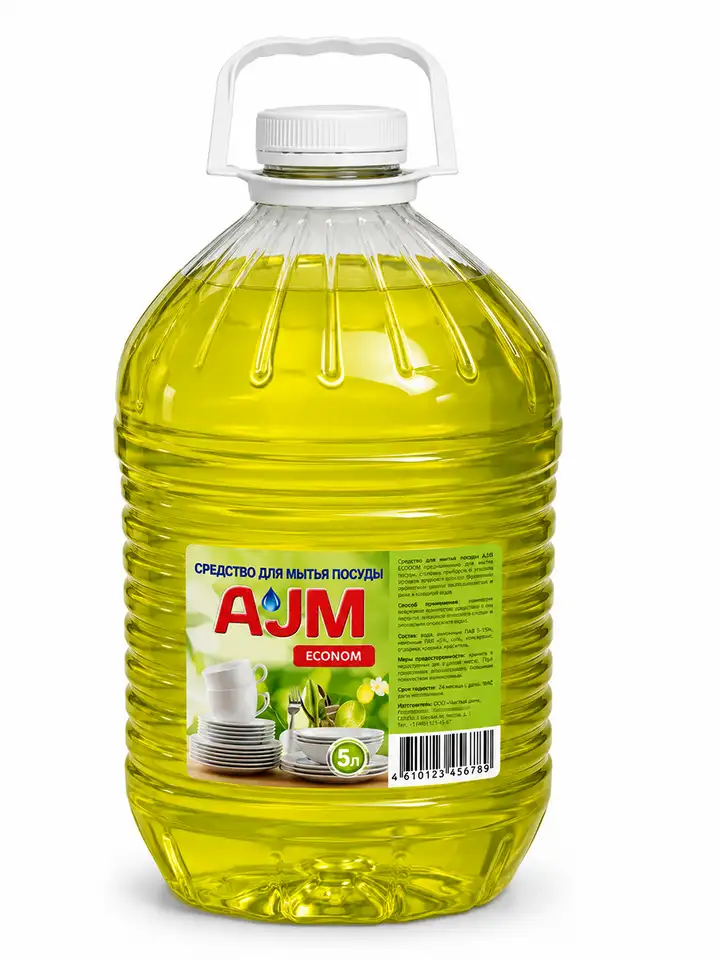 Средство для мытья посуды ajm 5 л, фотография 1