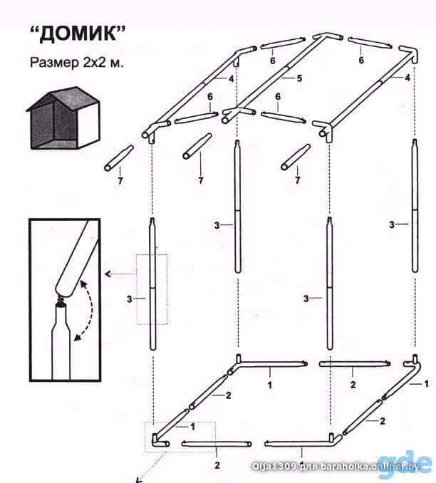 Торговая палатка 2х2 м, фотография 1