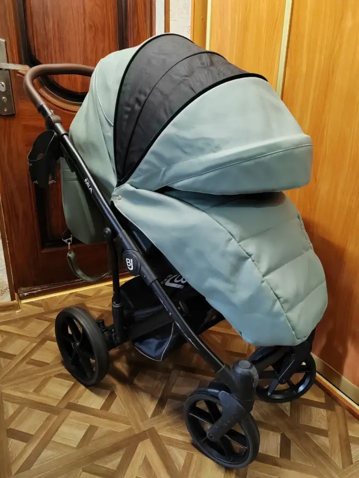 коляска 2 в 1 bjoy mia эко кожа, фотография 10