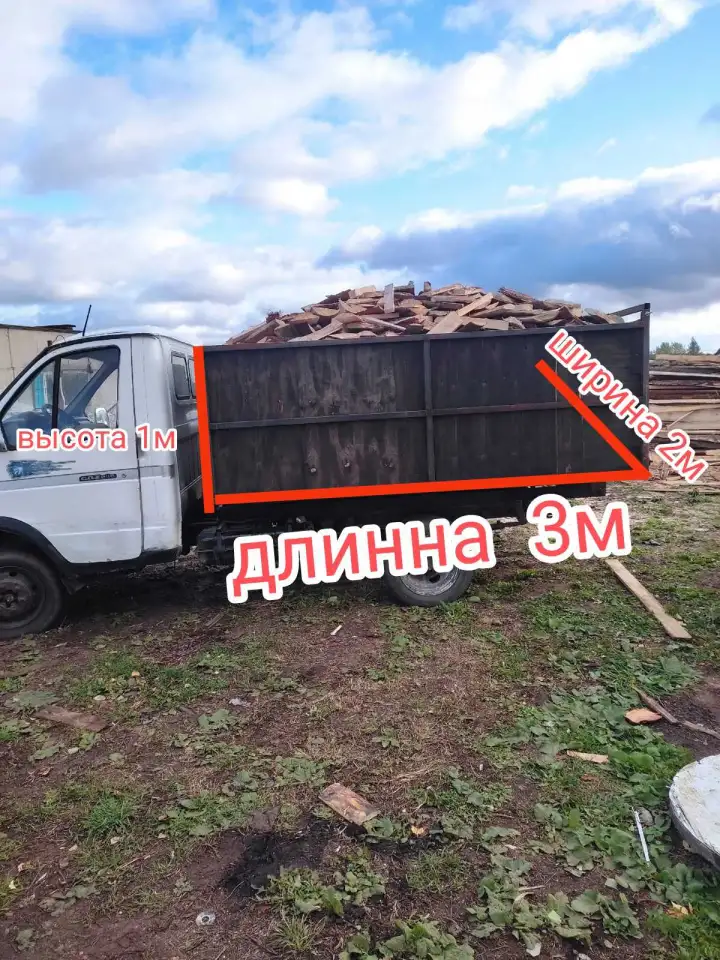 Дрова колотые горбыль, фотография 1