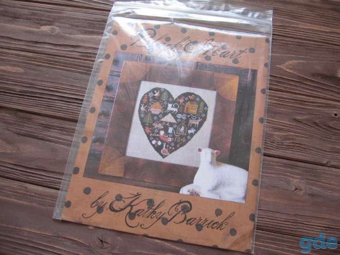 KATHY BARRICK Black Heart схема для вышивания США, фотография 3