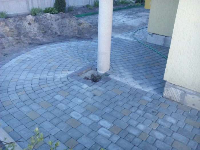 Укладка тротуарной плитки, брусчатки любых форм и расцветок, фотография 5