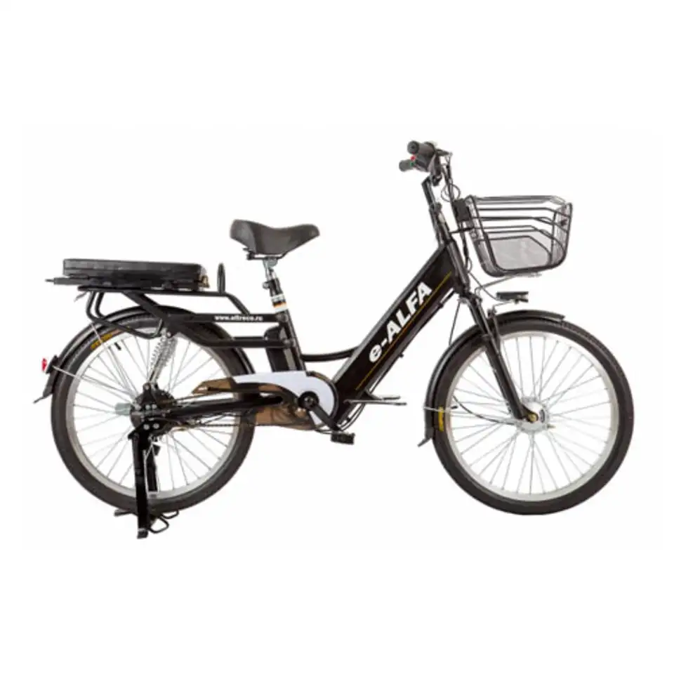 Электровелосипед green city e-alfa-l 350w, фотография 1