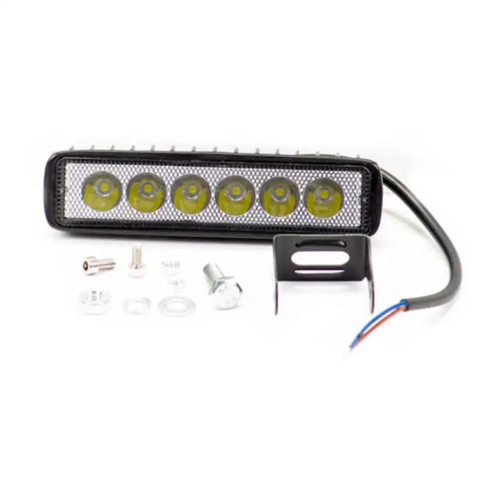 Фара led балка 18w 6x3w, фотография 1