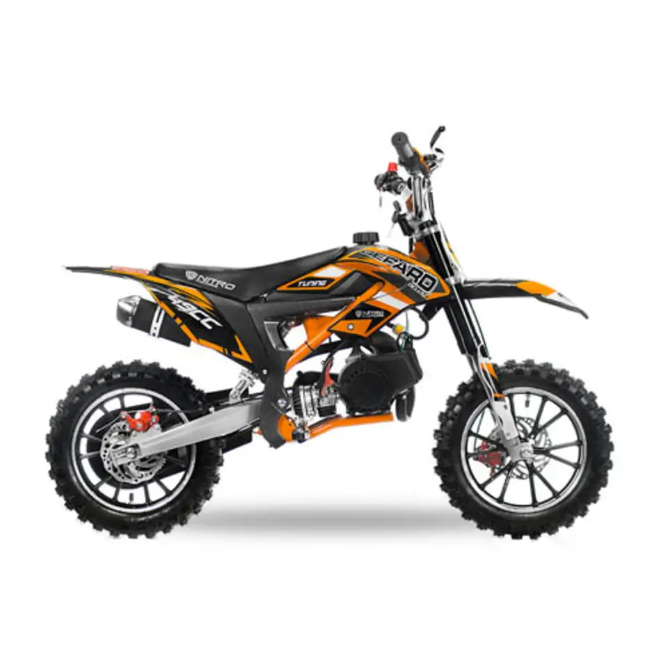 Кроссовый мотоцикл nitro 49cc dirtbike gepard deluxe tuning, фотография 1
