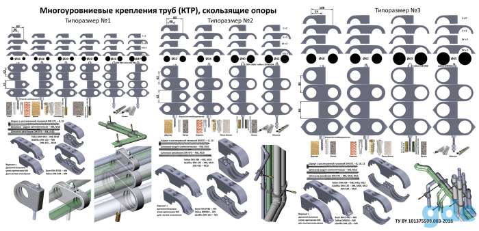 Крепления труб КТР, фотография 3