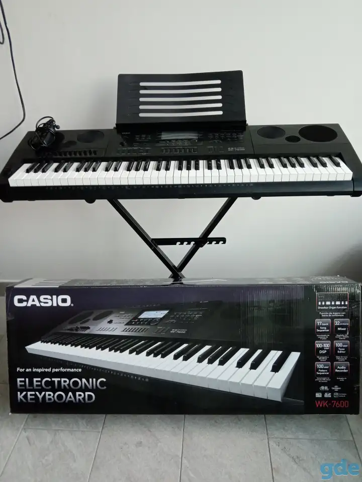 ПРОДАМ КЛАВИШИ CASIO WK-7600. 76 клавиш. Стойка в комплект не входит. Стойка отдельно 150 руб., фотография 1