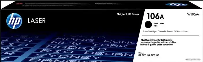 Картридж HP 106A W1106A HP Laser 107, MFP 135, 137, фотография 1
