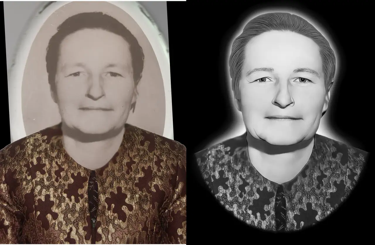 Ретушь фото для гравировки на памятник, фотография 3
