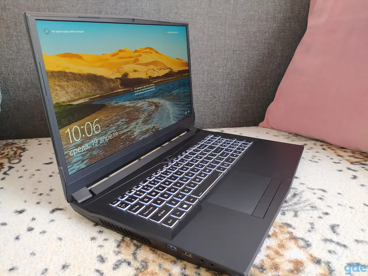 игровой ноутбук RTX 3070, i5 10400, 8gb ddr4, 1920x1080 144Hz IPS дисплей, 512 ССД, фотография 3