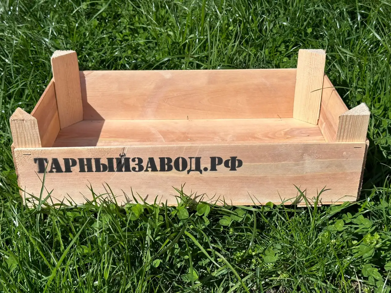 Деревянная тараконтейнера для яблок, фотография 4