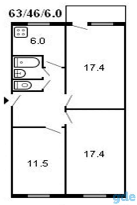 Продажа 3-х комнатной квартиры в г. Речица, фотография 1