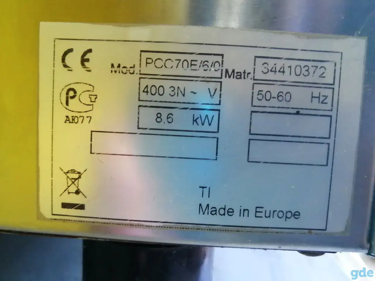 Плита Tecnoinox PF70E/6/0, фотография 2