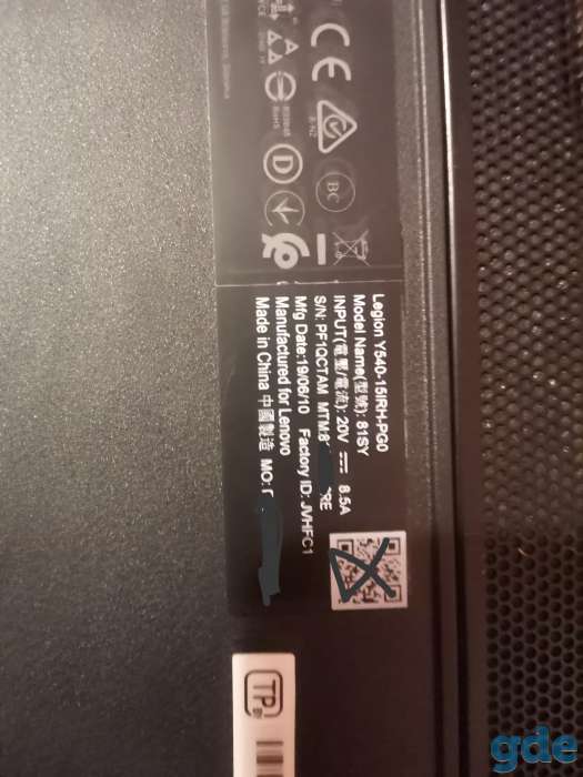 Игровой ноутбук Lenovo legion y540, фотография 3