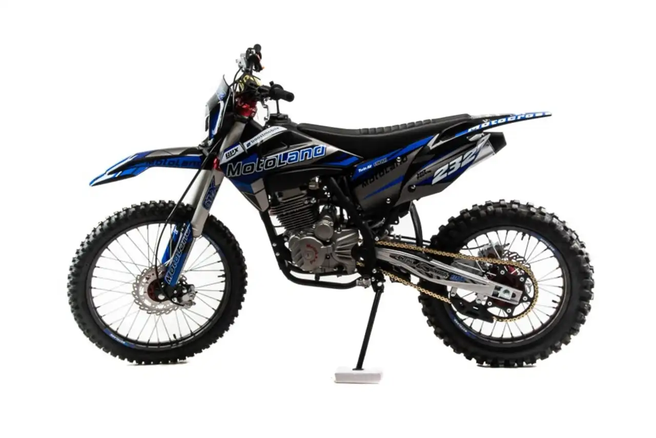 Мотоцикл кросс motoland xt 250 hs (172fmm-4v) (4-х клапанный) синий, фотография 1
