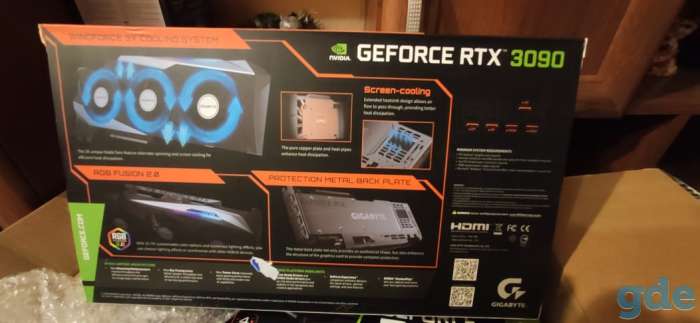 Gigabyte rtx 3090 gaming oc 24g минск продам новые видеокарты. есть 4 штуки, фотография 6