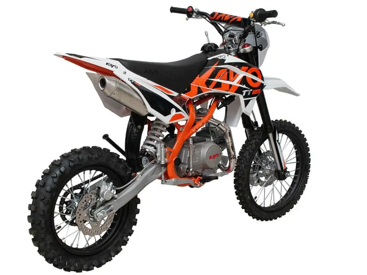 Питбайк kayo basic k125em 17/14 krz (механ. сцепл., эл. стартер 2024, фотография 6