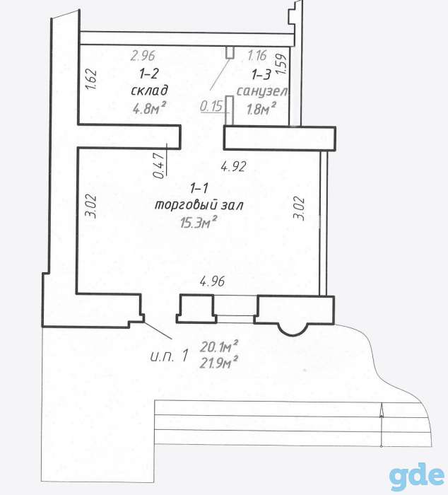 Продается торговое помещение в центре Минска, 220030 ул. Немига 30/1-1, фотография 1