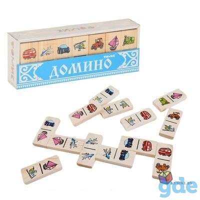 Деревянное домино «Транспорт», фотография 2