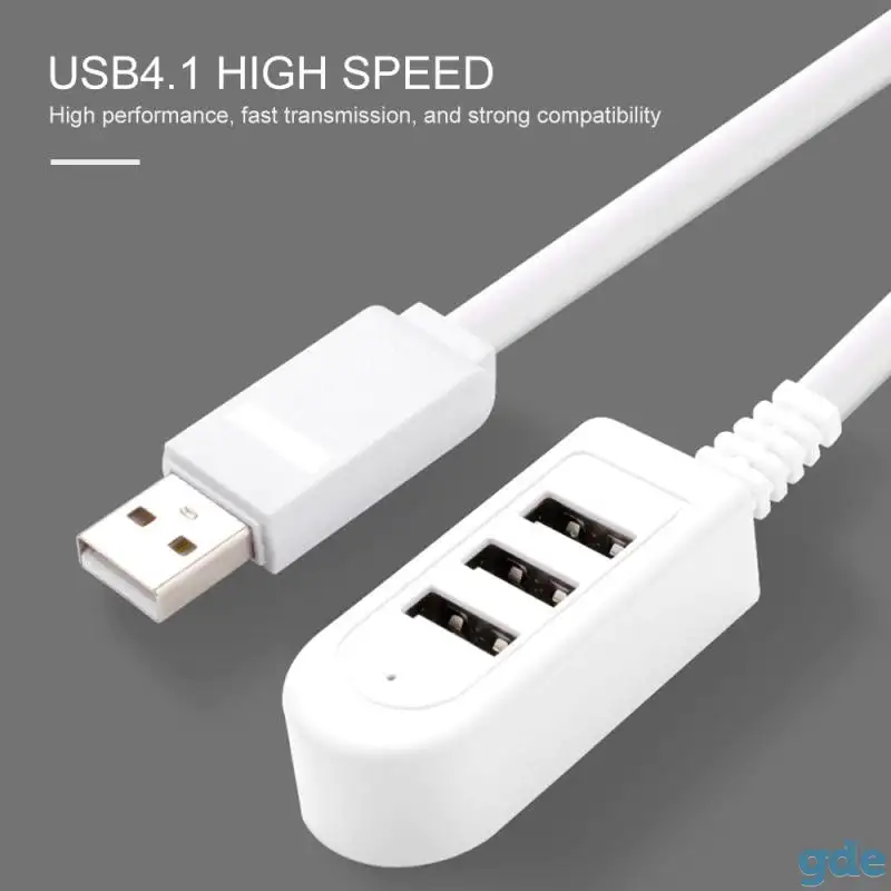 3-портовый usb-хаб, Удлинительный кабель 1,2 м, фотография 1