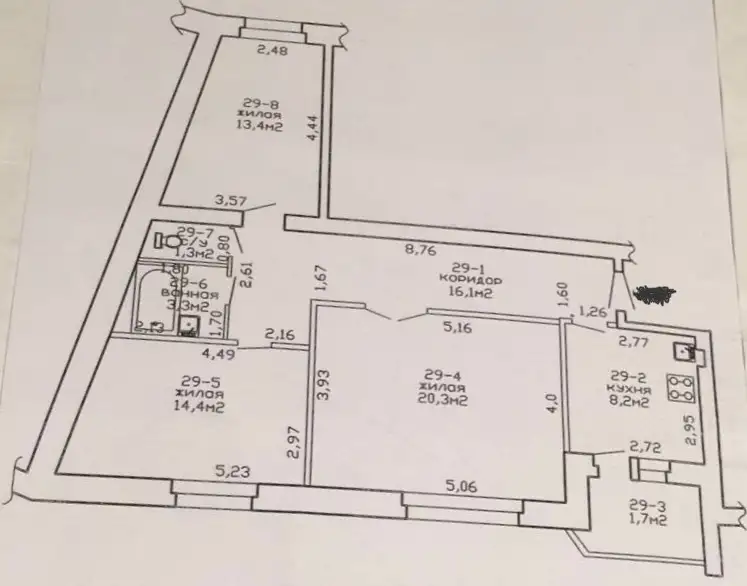 Продам 3х комнатную квартиру, Свиридова 32а, фотография 1