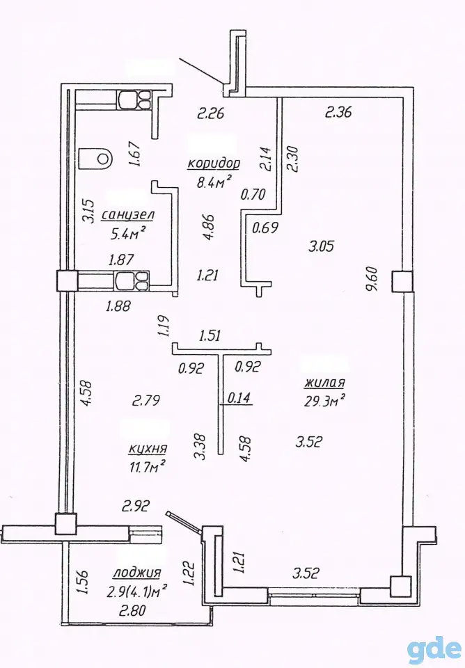 Продажа 1 комнатной квартиры в г. Минске, ул. Тургенева, дом 1 (р-н Я.Коласа-Рига, Некрасова, Восточная, фотография 12