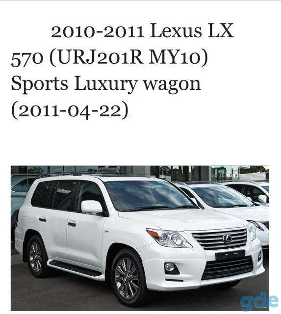 Обвес для Lexus LX 570 III,, фотография 1