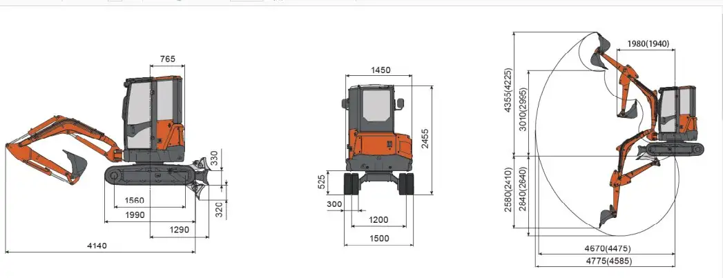 Земляные работы мини-экскаватором Lonking CDM 6025, фотография 2