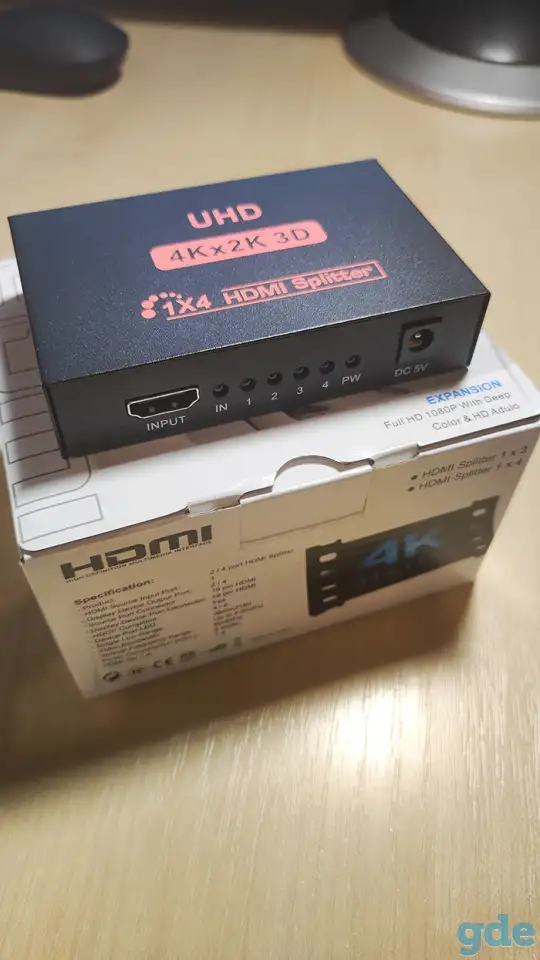 ПРОДАМ: Адаптер / разветвитель / сплиттер 1×4 HDMI Ultra HD 4K/2K 3D, фотография 2