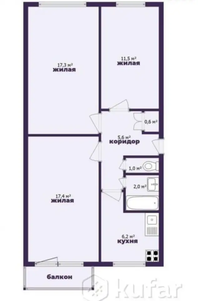 ПРОДАМ КВАРТИРУ 3-ЕХ КОМН В СЛУЦКЕ., фотография 4