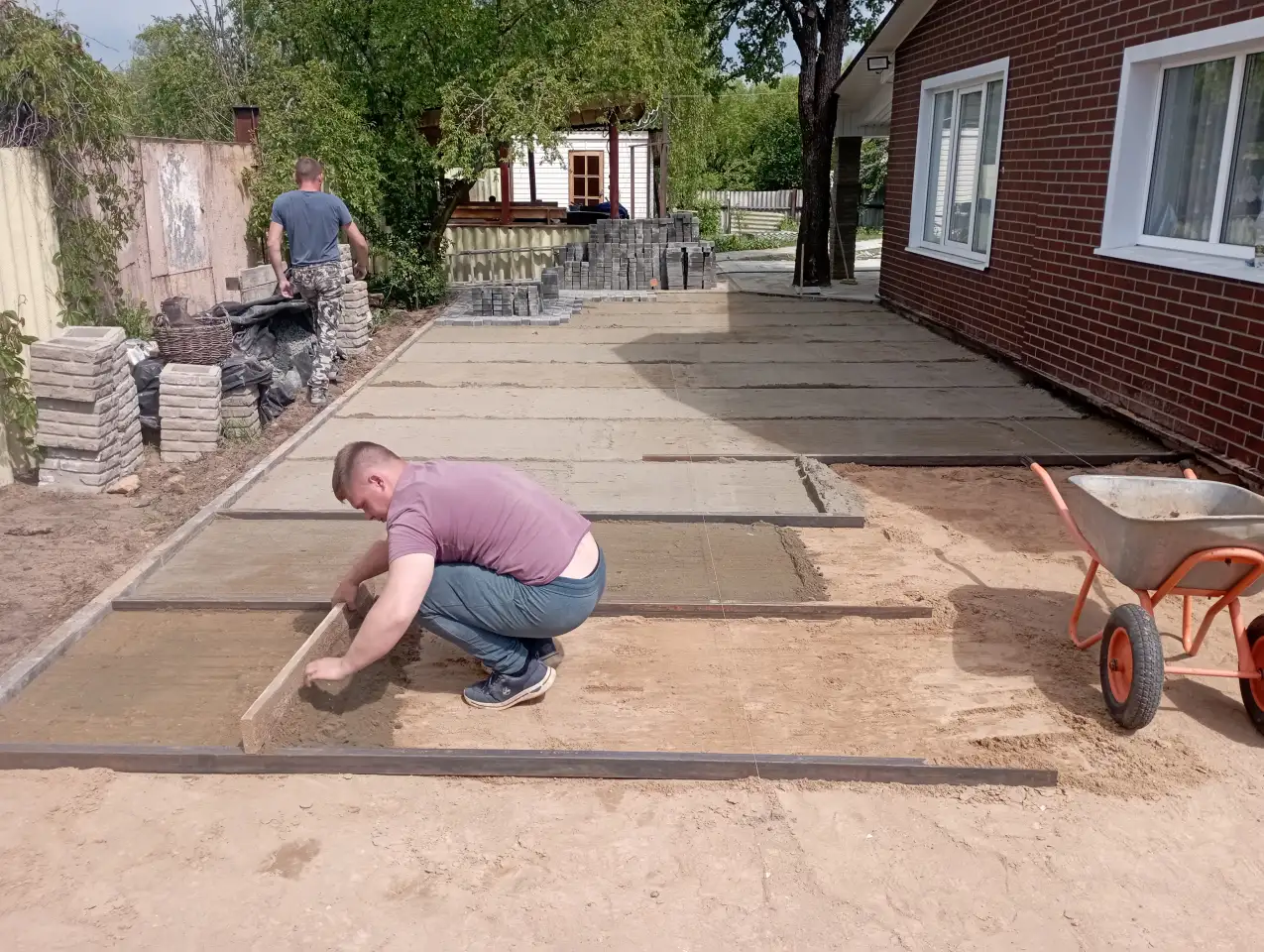 Укладка тротуарной плитки, фотография 5