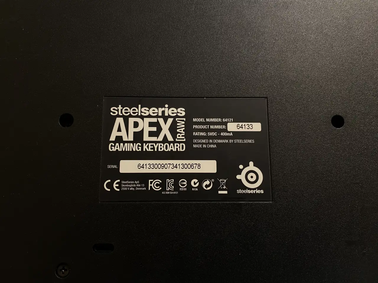 Клавиатура steelseries apex gaming keyboard  64121, фотография 7