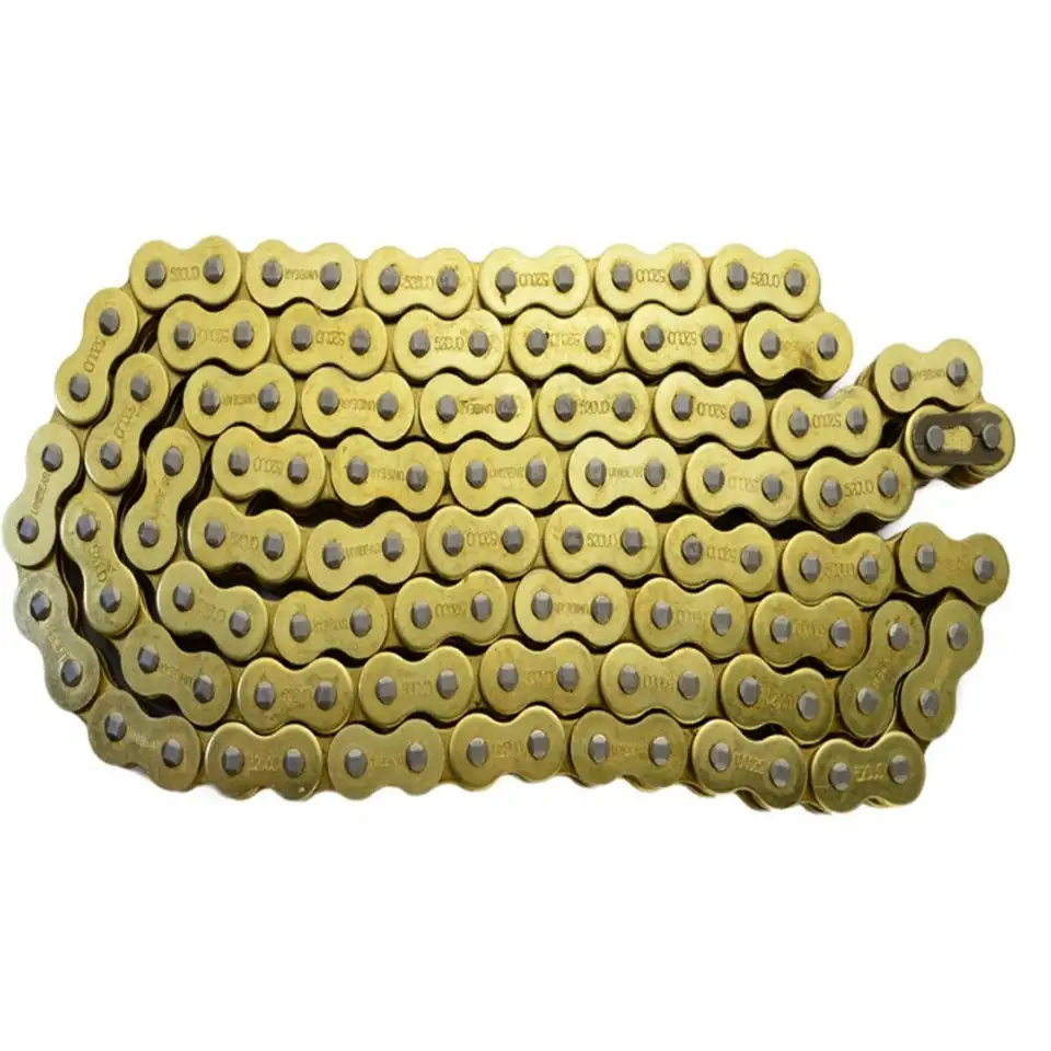 Цепь 530 (120l) золотая, фотография 1