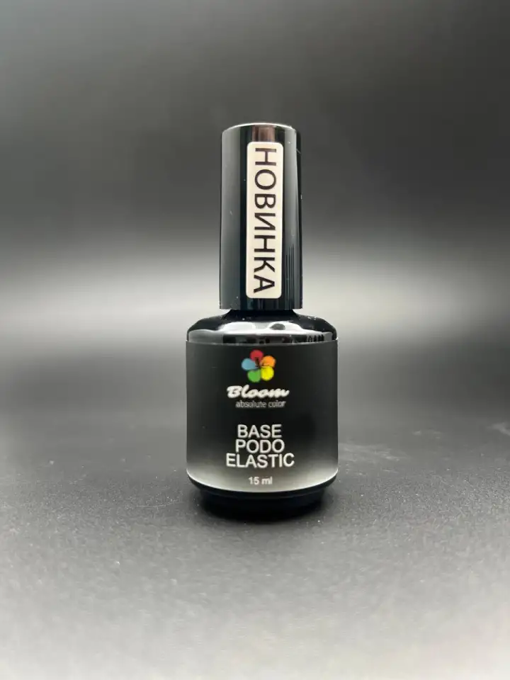 Каучуковая база прозрачная PODO Elastic TM Bloom, 15мл, фотография 1