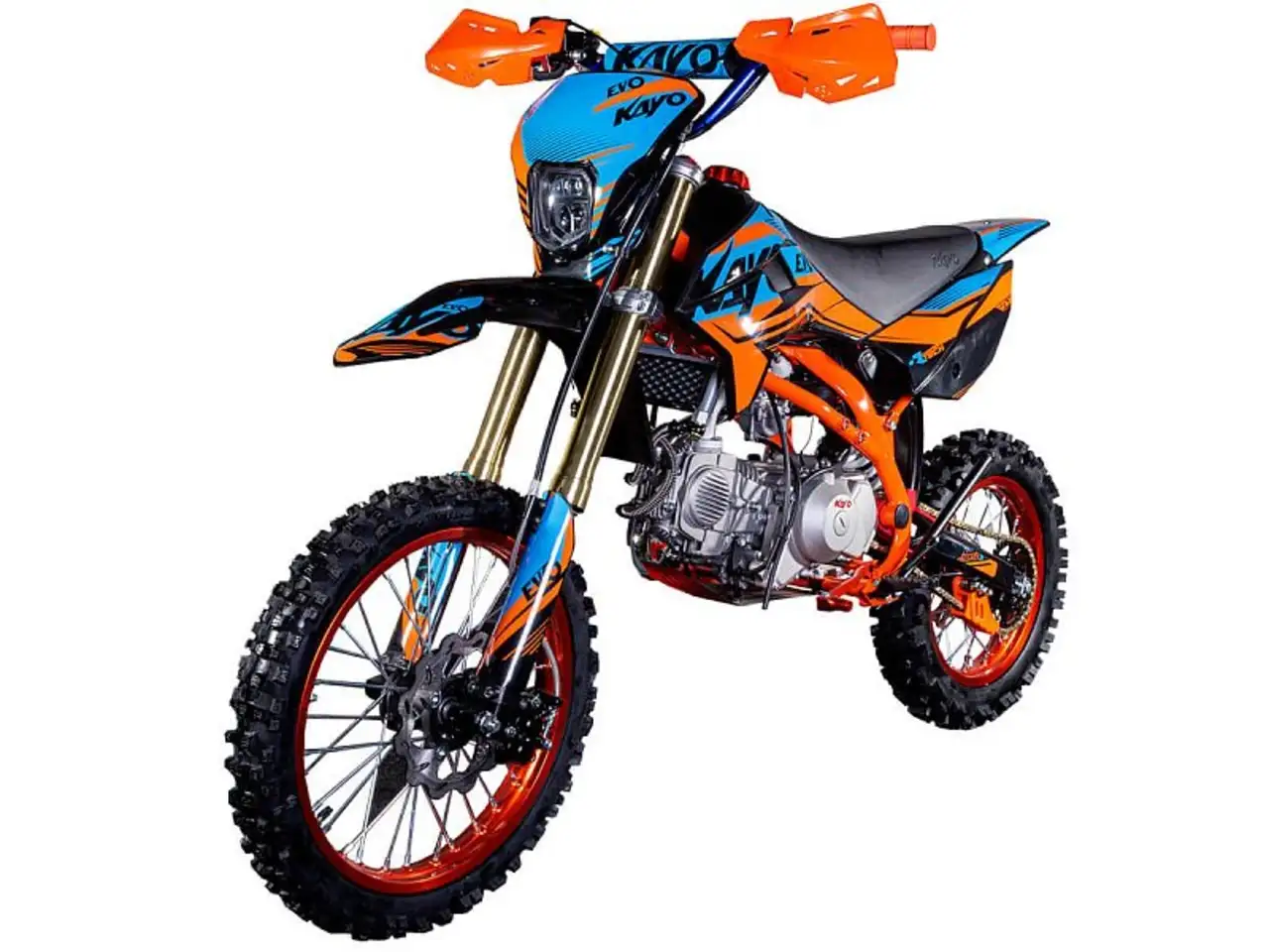 Питбайк kayo evolution yx140em 17/14 krz (механ. сцепл., эл. стартер 2022, фотография 4