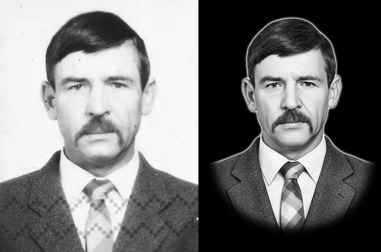 Ретушь фотографий для гравировки на памятник, фотография 6