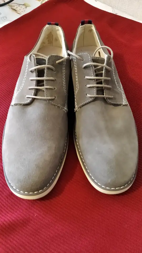 Муж. туфли из натур. замши 43-43,5 р-р, фотография 1