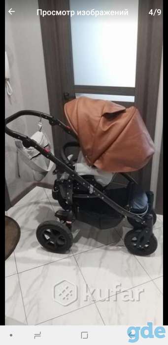 Продам коляску тутек в эко коже 2 в 1 люлька, фотография 2