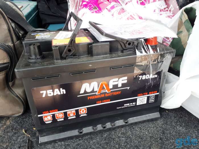 Автомобильный аккумулятор MAFF Premium 75 Ah 780 A, фотография 1