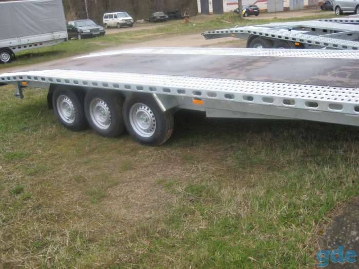 Прицеп автовоз 3 оси Польша 3500кг, 600Х240- R14C, фотография 5