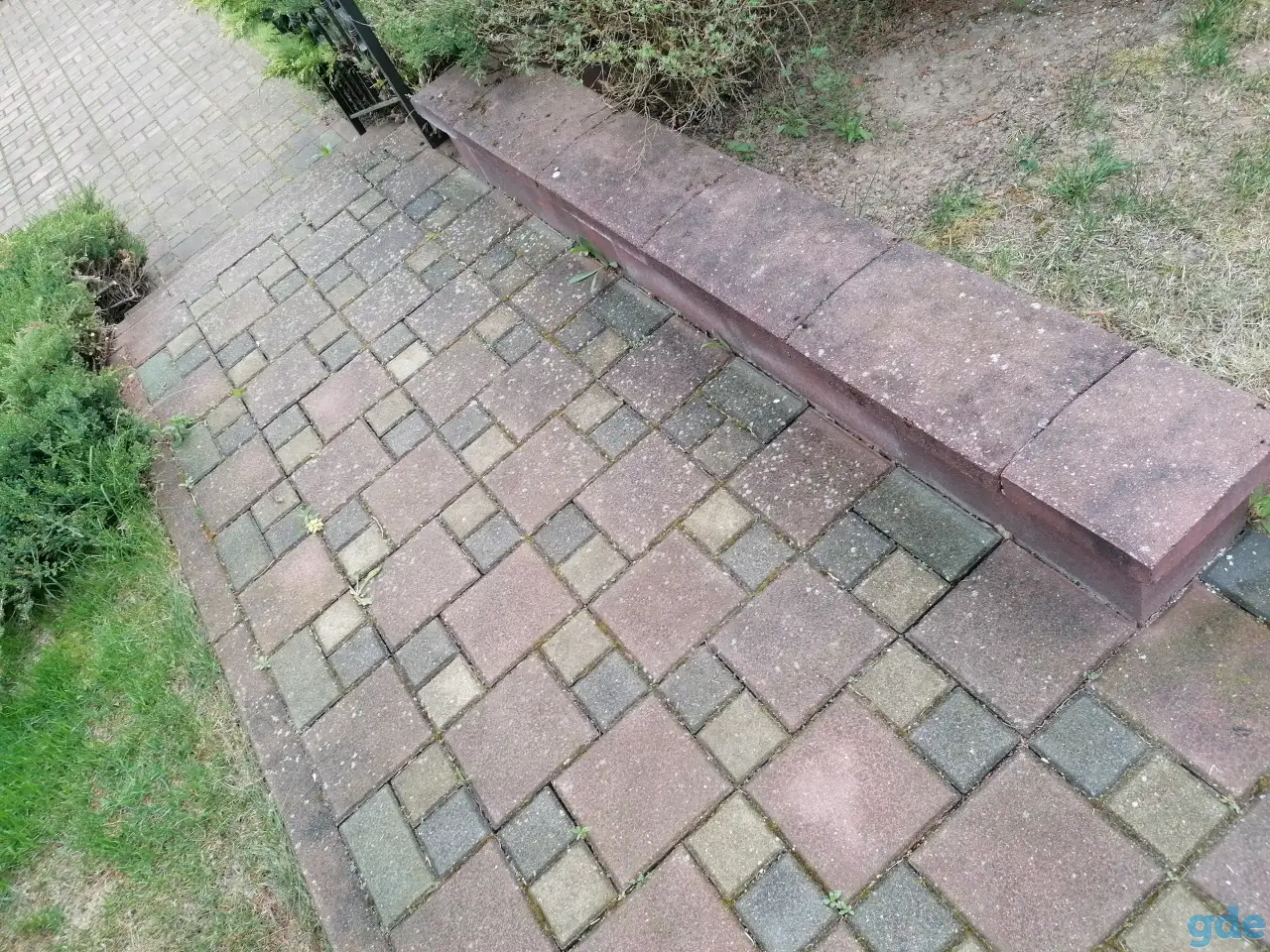 Мойка чистка тротуарной плитки, фотография 1