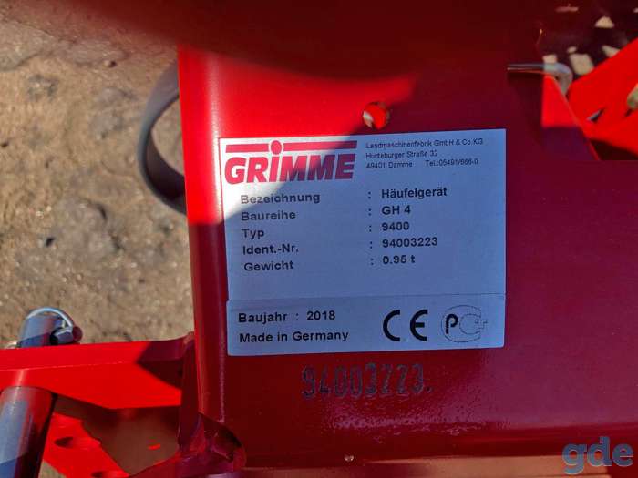 Гребнеобразователь GRIMME GH 4, фотография 1