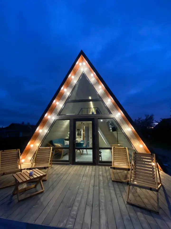 A-frame Gorynycha А-фрейм Горыныча Треугольный дом, фотография 1