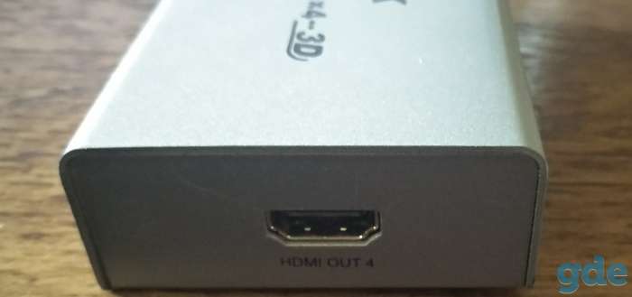 Продам HDMI splitter (разветвитель) на 4 порта 4k×2k (1HDMI вход на 4 HDMI выхода), фотография 1