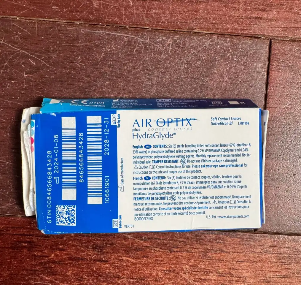 Линзы для зрения Alcon AirOptix plus HydraGlyde -2.00, фотография 3