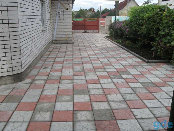 Укладка тротуарной плитки, фотография 2
