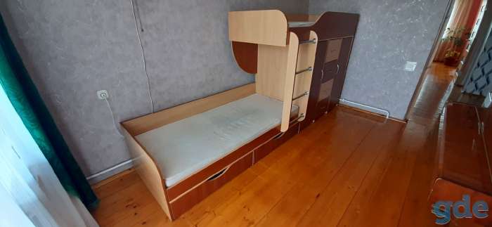 Продам двухъярусную кровать со встроенным шкафом, фотография 6