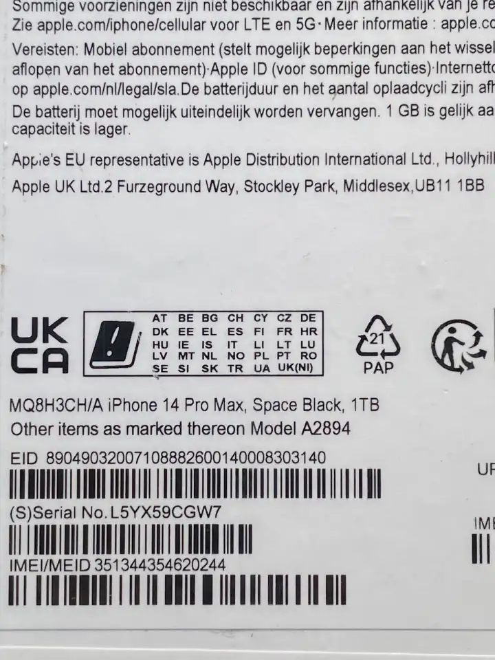 Apple iPhone 14 Pro Max — 1 ТБ — космический черный (разблокирован), фотография 3