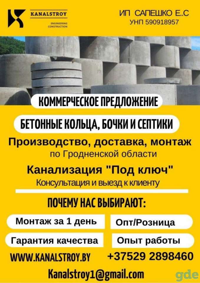 Наружная канализация водопровод ливневка дренаж, фотография 1